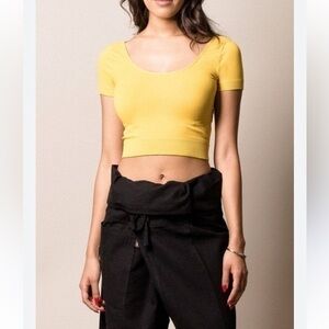 New Yellow Crop Top